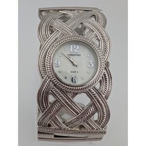 Cerentino Watch Women 30mm Silver Bangle Band MOP Dial- New Battery